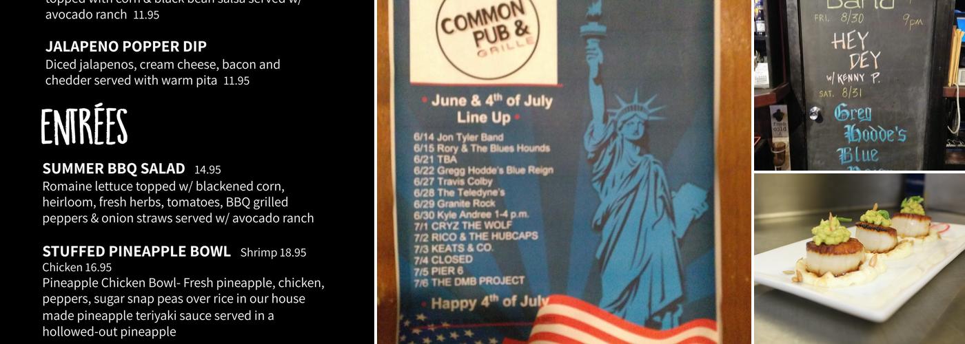 Common Pub & Grille Menu