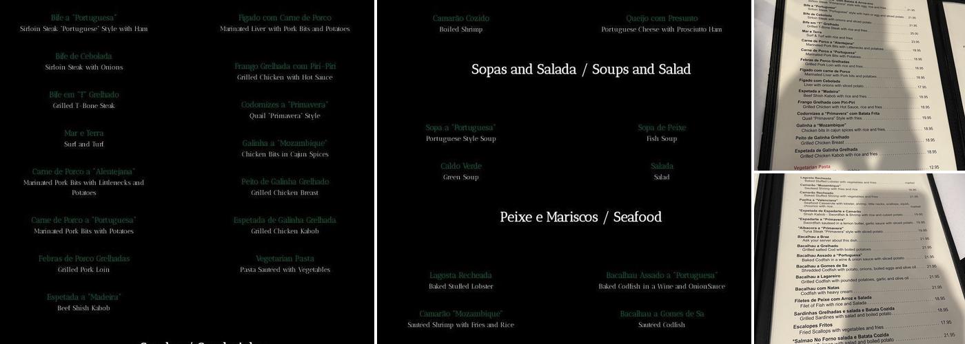 Spring Primavera Restaurant Menu