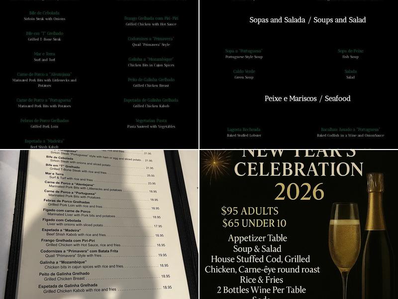 Spring Primavera Restaurant Menu