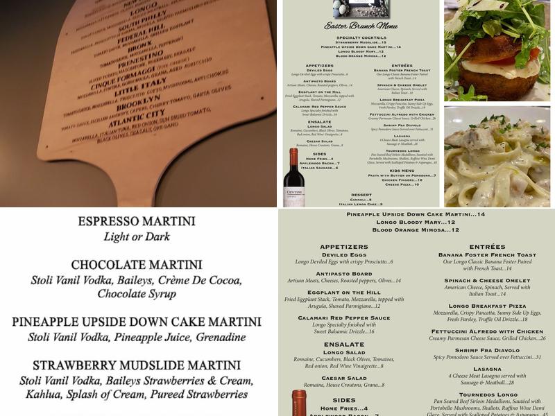 Longo Ristorante & Pizzeria Menu