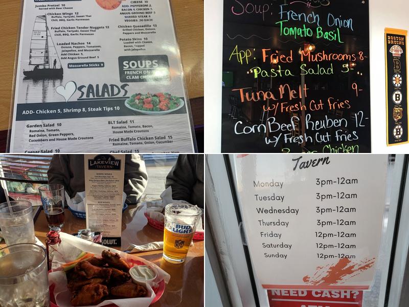The Lakeview Tavern Menu