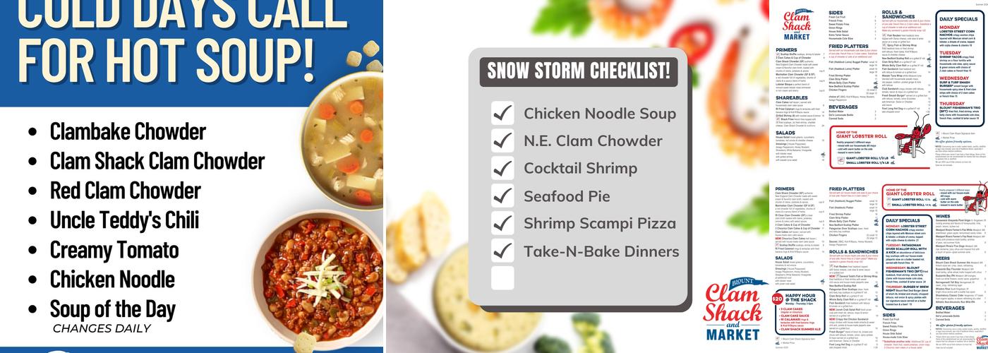 Blount Clam Shack & Market Menu