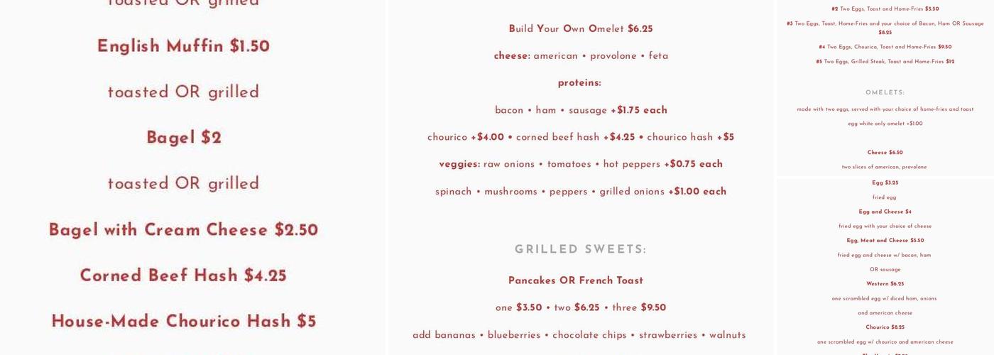 Rod's Grille Menu