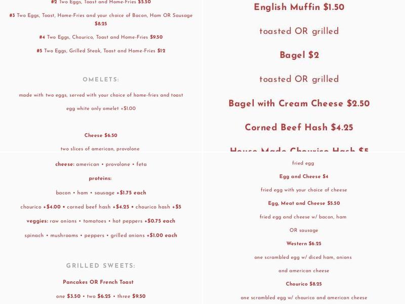 Rod's Grille Menu
