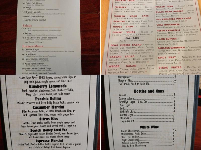 Richardson's Kitchen And Bar Warren, RI Menu