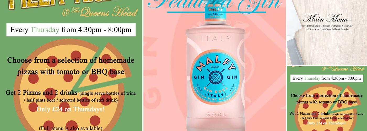 The Queens Head Menu