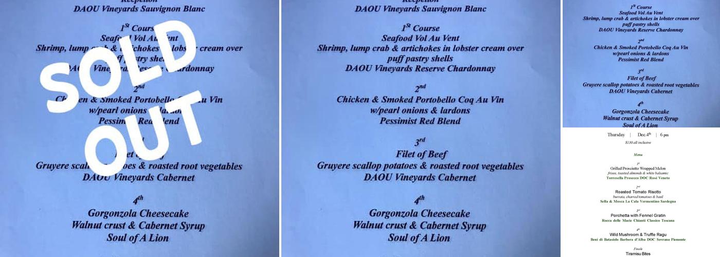 Sunset Grille Menu