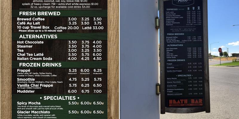 Mountain Mudd Espresso (Laurel) Menu