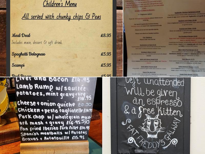 Woolpack Inn Menu