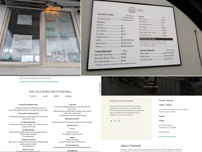 Little River Drive-Thru Menu