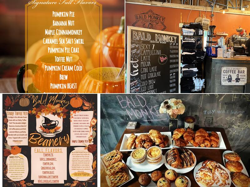 Bald Monkey Beanery Menu