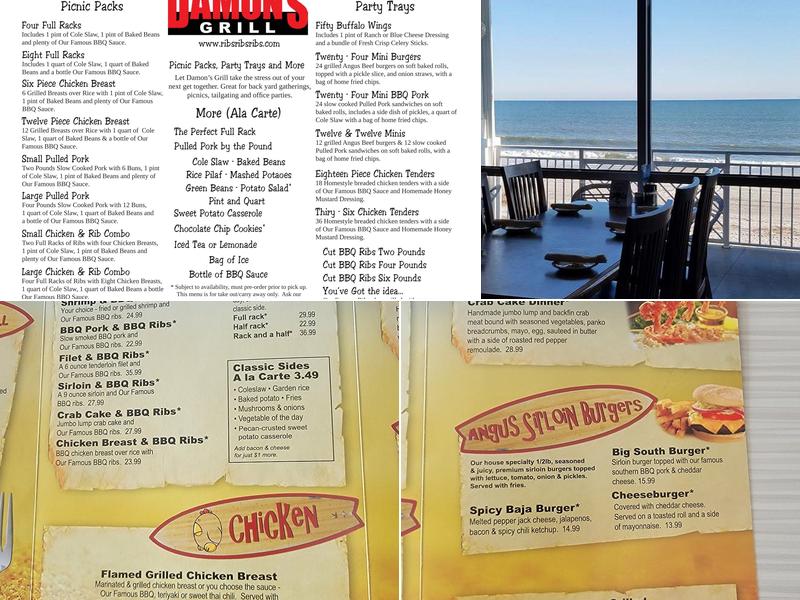 Damon's Menu