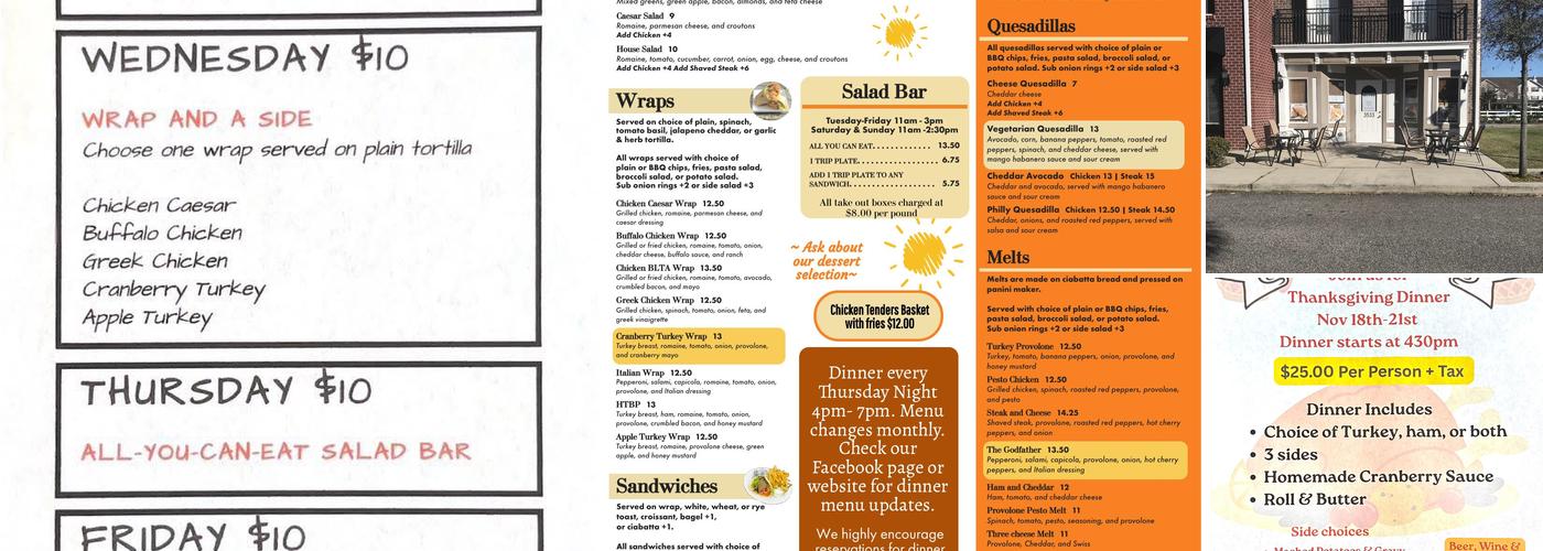 That’s a Wrap Menu