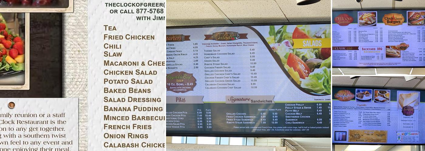 Clock Express Menu