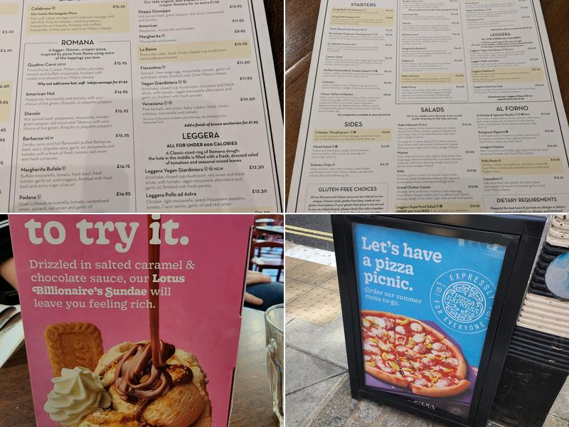 Pizza Express Menu