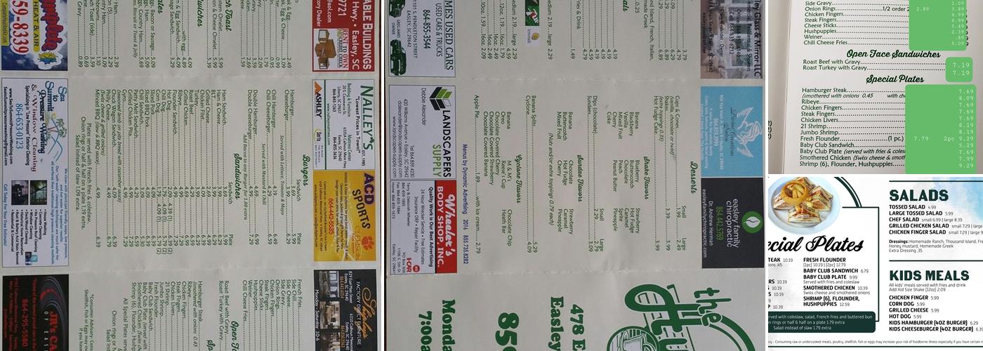 Huddle Menu
