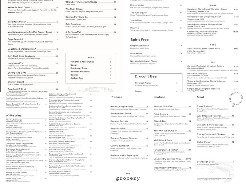 The Grocery Menu