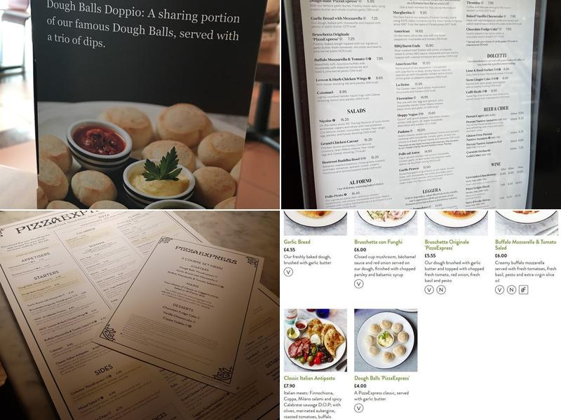 Pizza Express Menu