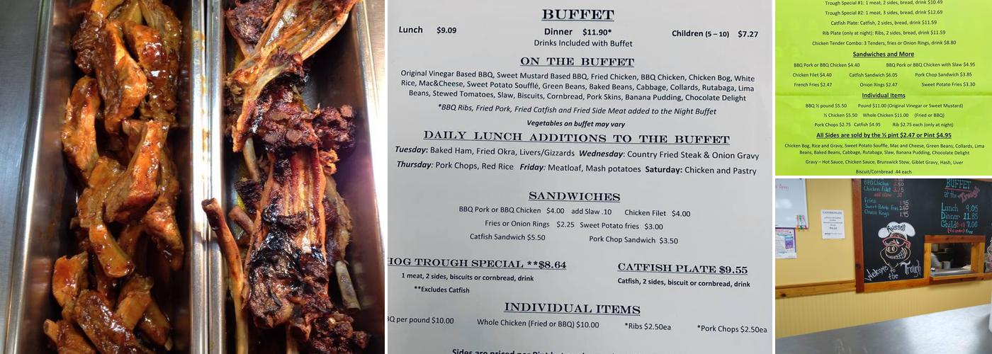 Big D's BBQ Trough Menu