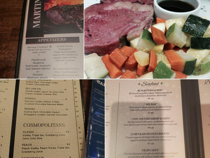 Martini Menu