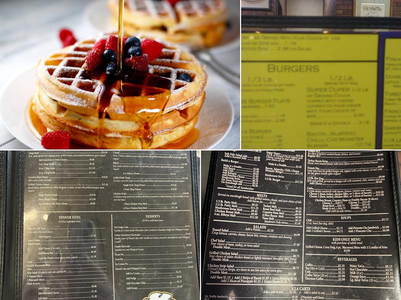 Mr. Waffle Menu
