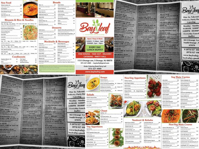 BayLeaf Redefined Indian Cuisine Menu