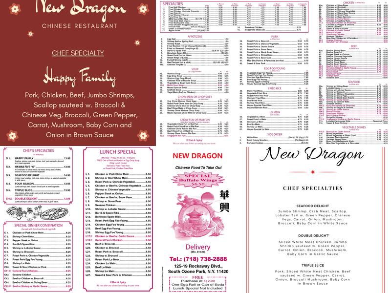 NEW DRAGON Menu