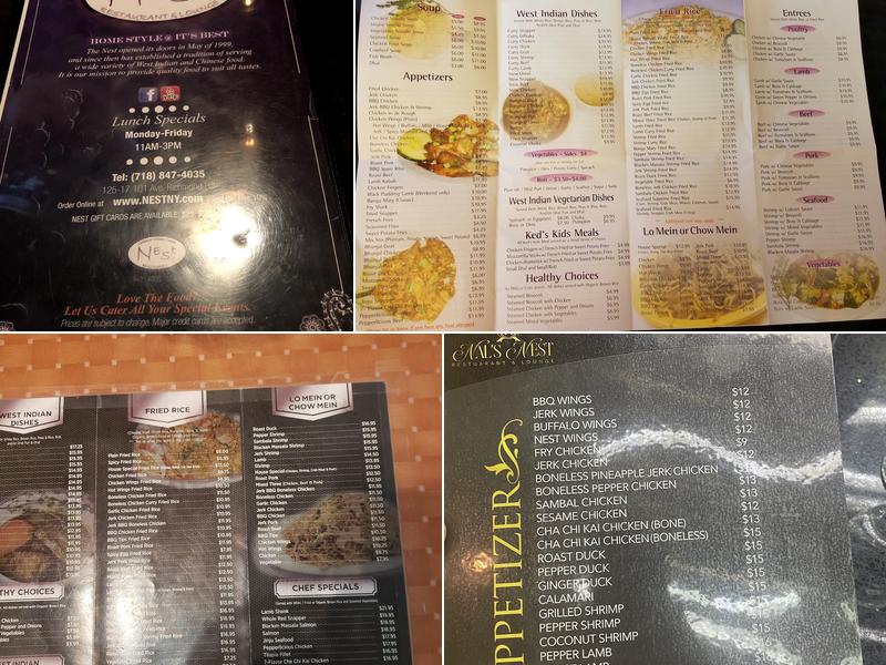 Nals Nest Menu