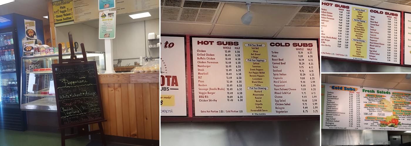 Canastota Bagels and Subs Menu