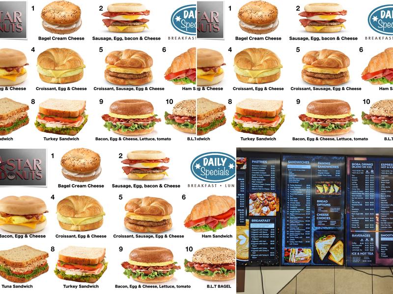 Star Donuts Menu