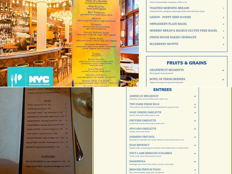 Nice Matin Menu