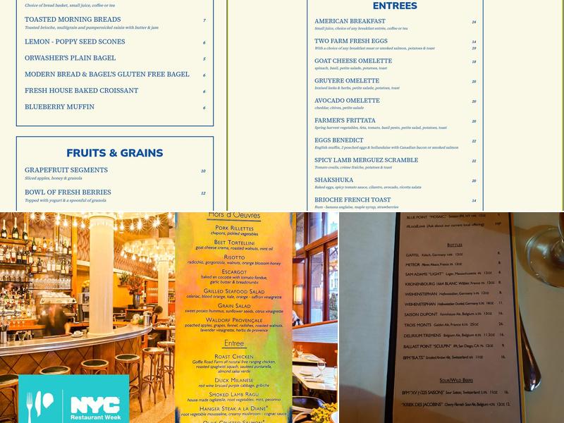 Nice Matin Menu