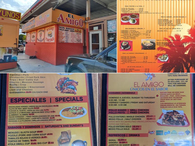 Tacos Y Mariscos El Amigo Menu