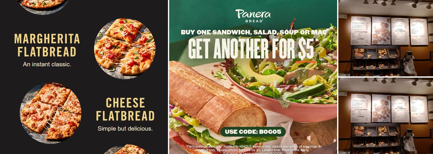 Panera Bread Menu