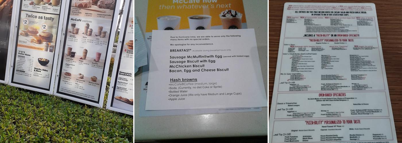 McDonald's Menu