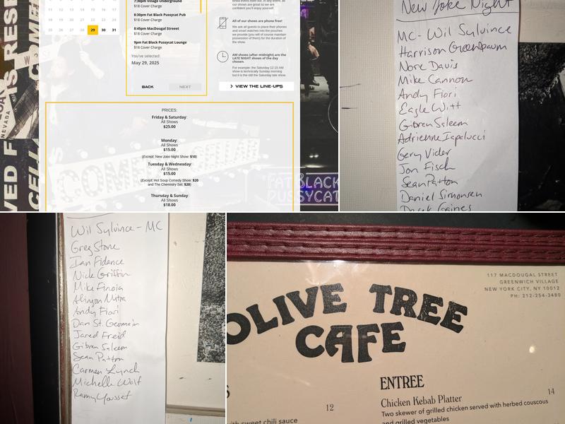 Olive Tree Cafe Menu