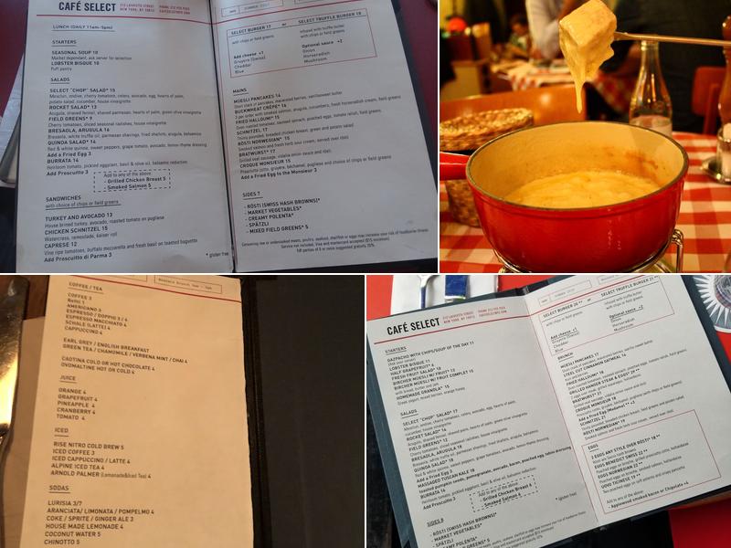 Cafe Select Menu