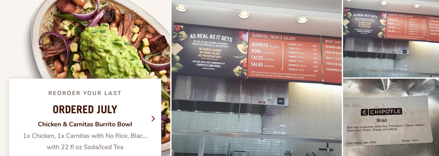 Chipotle Mexican Grill Menu