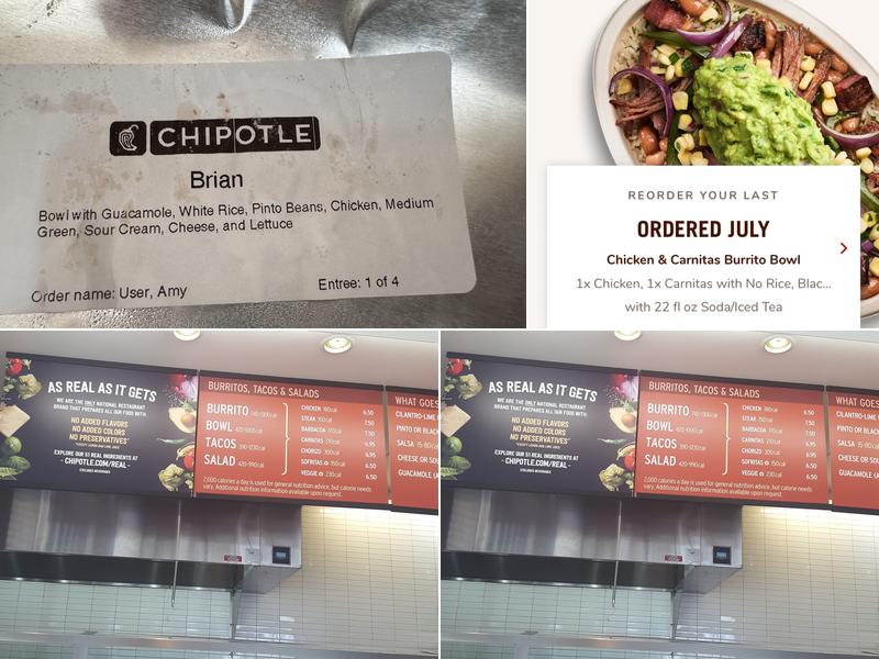 Chipotle Mexican Grill Menu