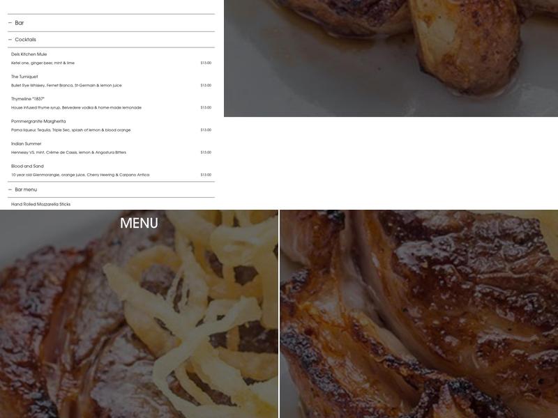 DK Restaurant NYC Menu