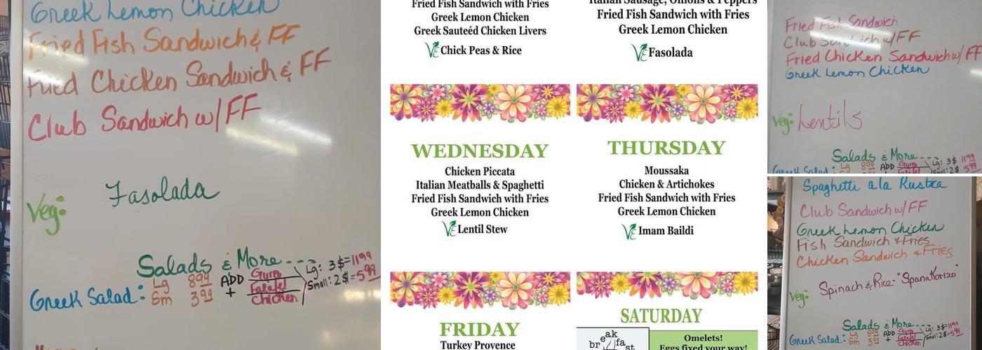 Olive Branch Mediterranean Foods Menu