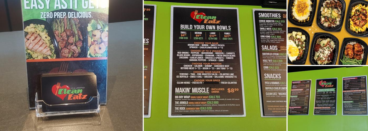 Clean Eatz Menu