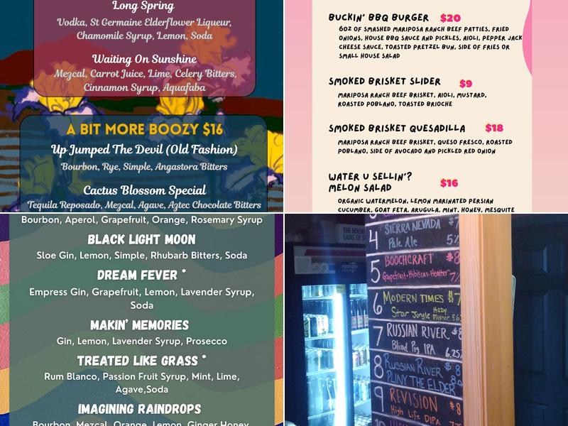 The Grove House Menu