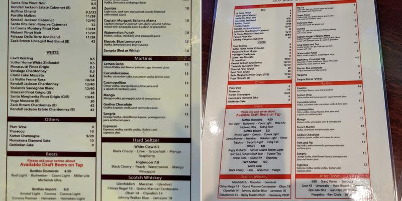 Three in One Wok, Bar, & Grill Menu