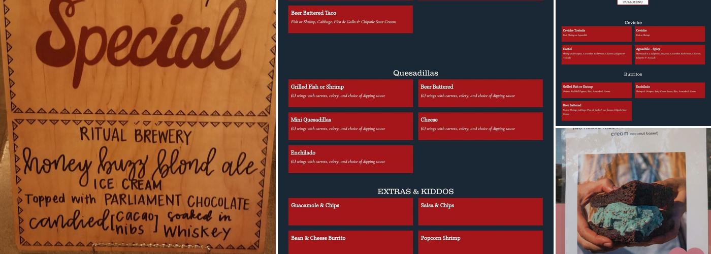 Historic Vail Ranch Headquarters Menu