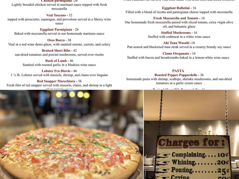 Villa Gennaro Menu