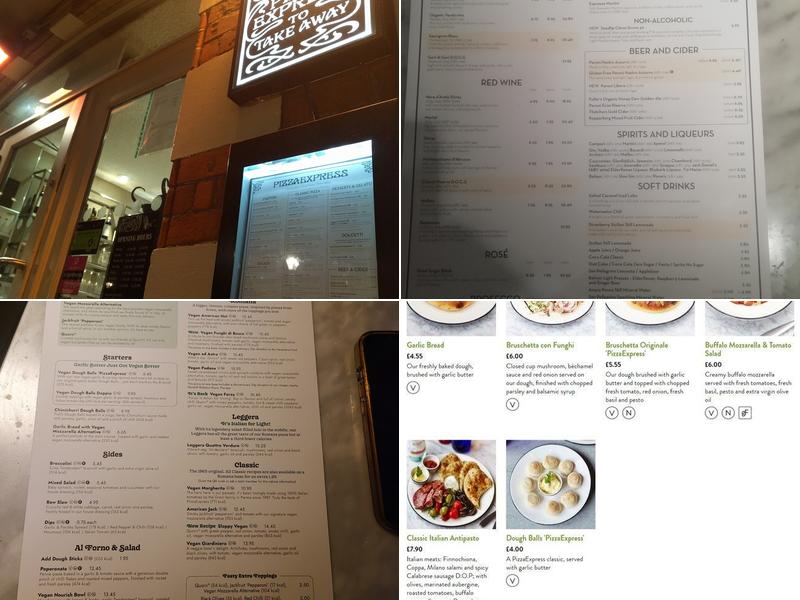 Pizza Express Menu