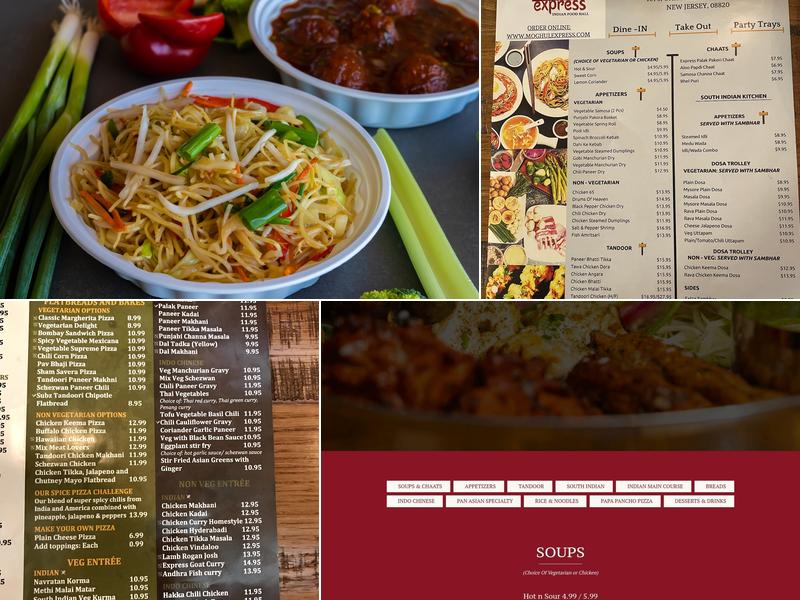 Moghul Express Edison Menu
