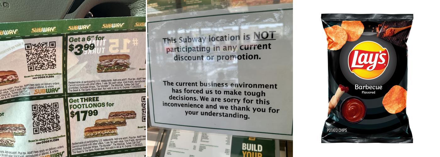 Subway Menu