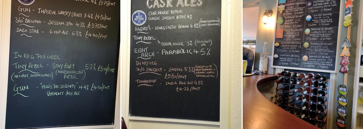 The Coopers Arms Menu